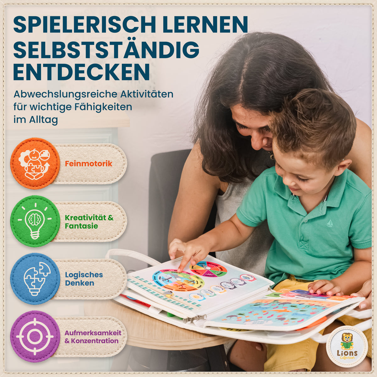 Busy Board Ozean | Montessori-Lernspielzeug