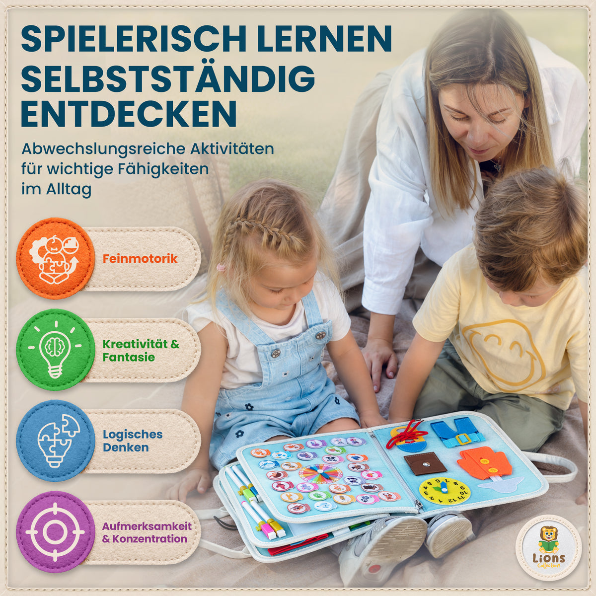 Busy Board Arktis | Montessori-Lernspielzeug