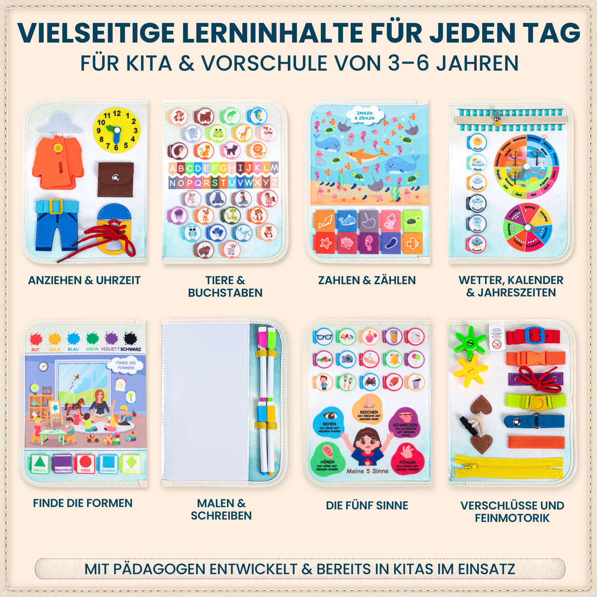 Busy Board Ozean | Montessori-Lernspielzeug