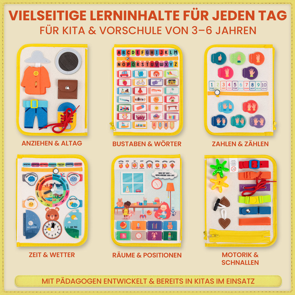 Busy Board Dino | Montessori-Lernspielzeug