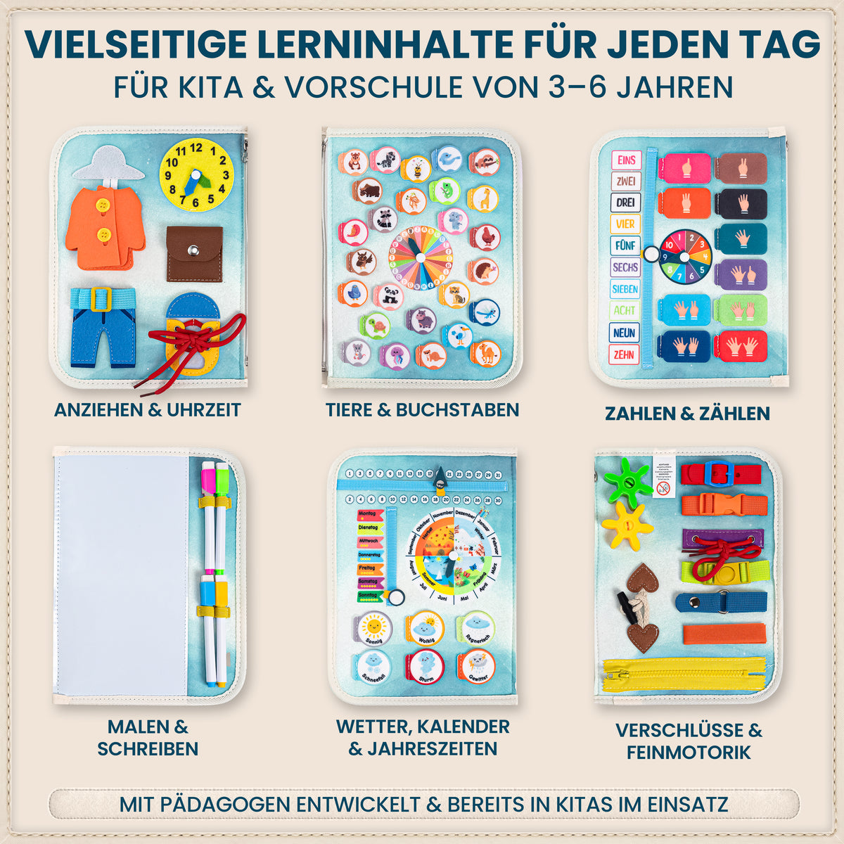 Busy Board Arktis | Montessori-Lernspielzeug