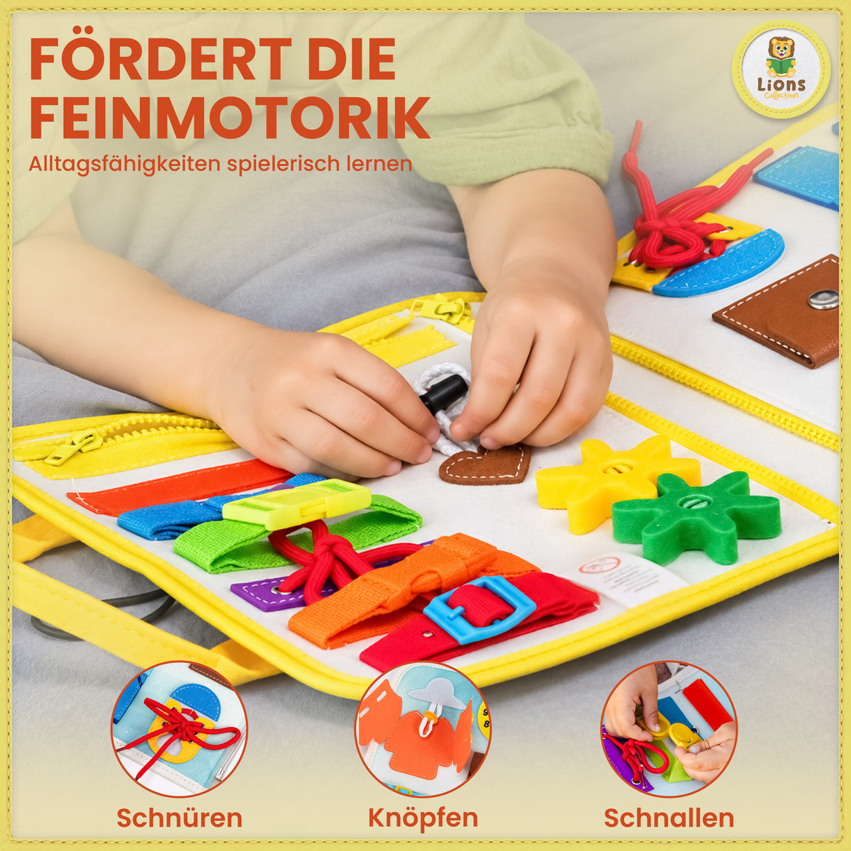 Busy Board Dino | Montessori-Lernspielzeug