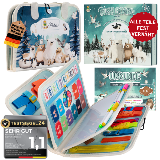 Busy Board Arktis | Montessori-Lernspielzeug