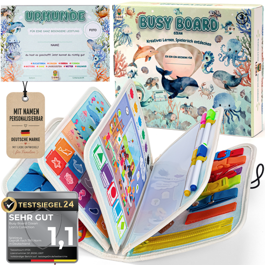 Busy Board Ozean | Montessori-Lernspielzeug