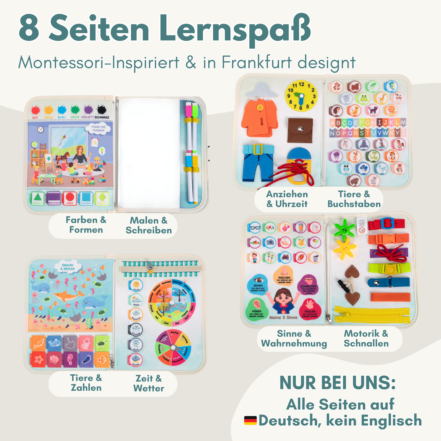 Busy Board Ozean | Montessori-Lernspielzeug