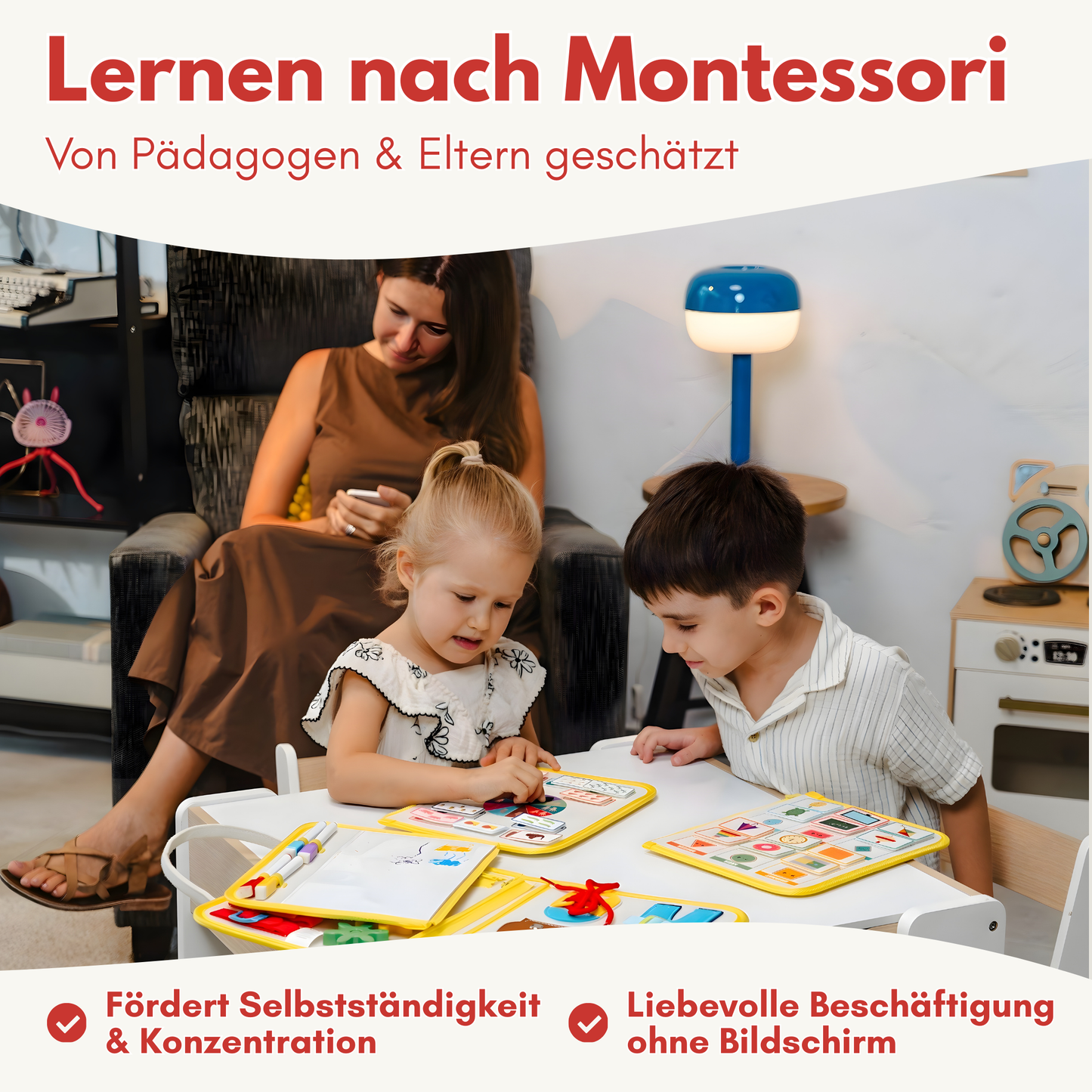 Busy Board Schule | Montessori-Lernspielzeug