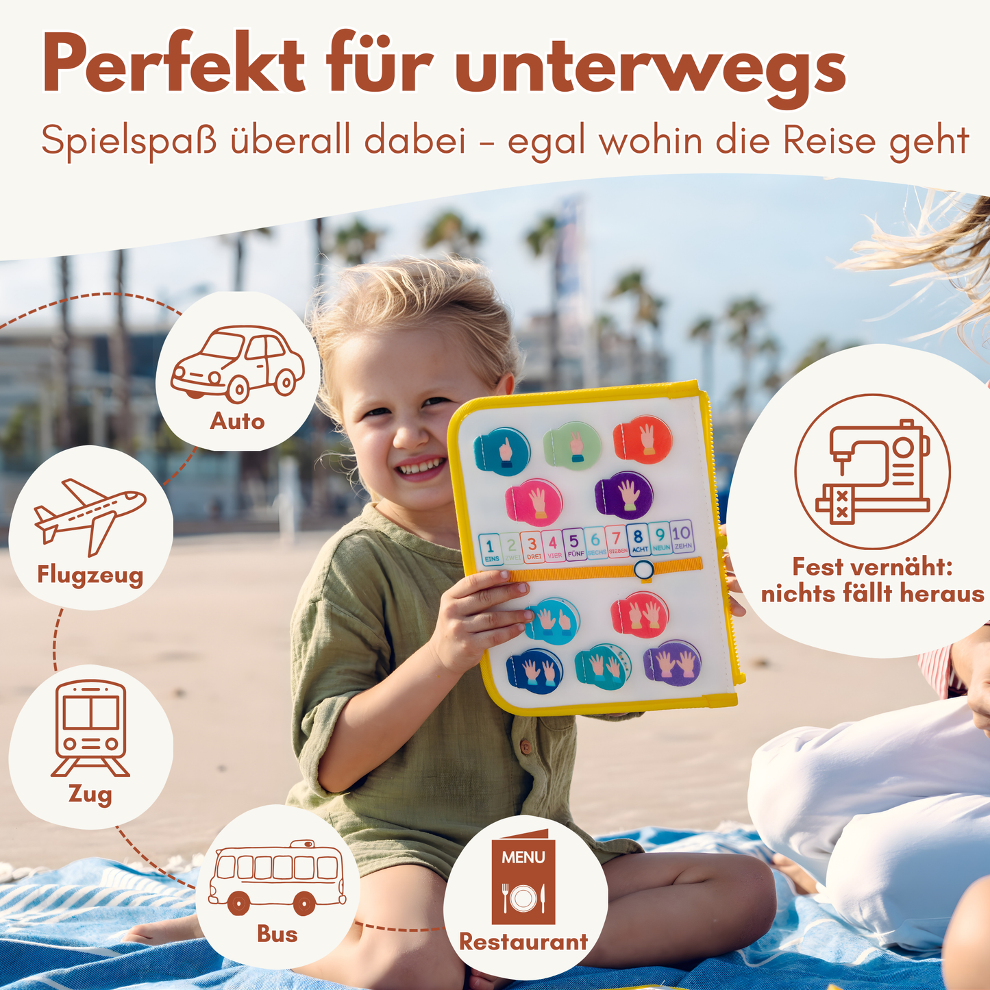 Busy Board Dino | Montessori-Lernspielzeug