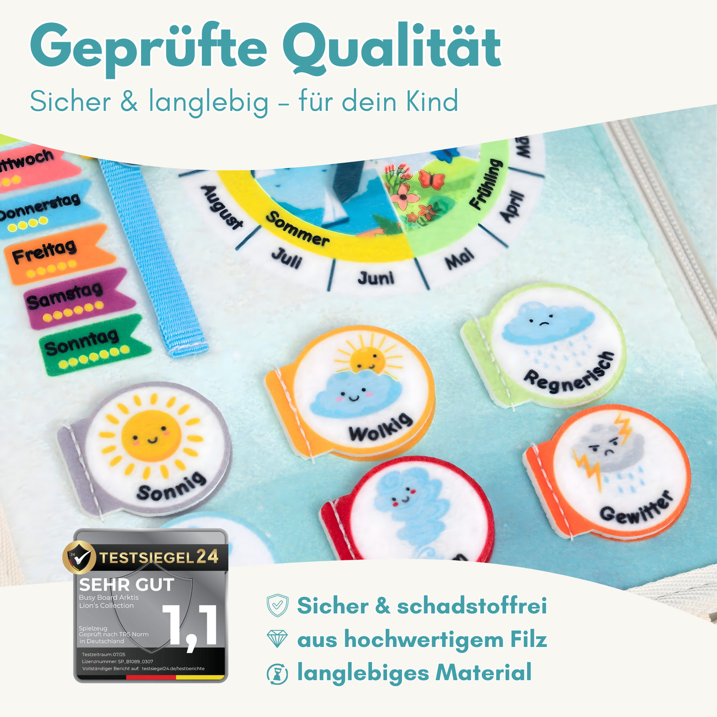 Busy Board Arktis | Montessori-Lernspielzeug