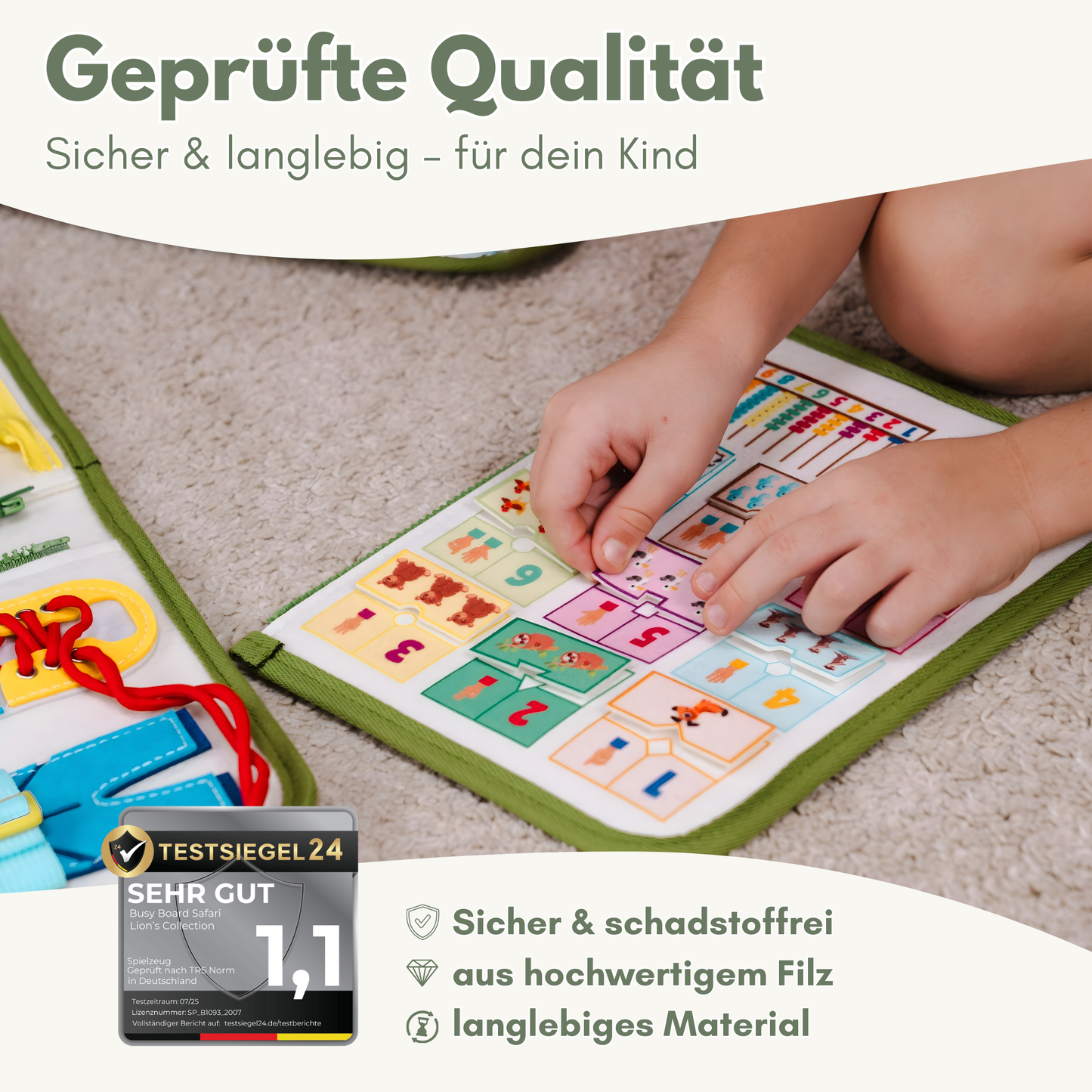 Busy Board Safari | Montessori-Lernspielzeug