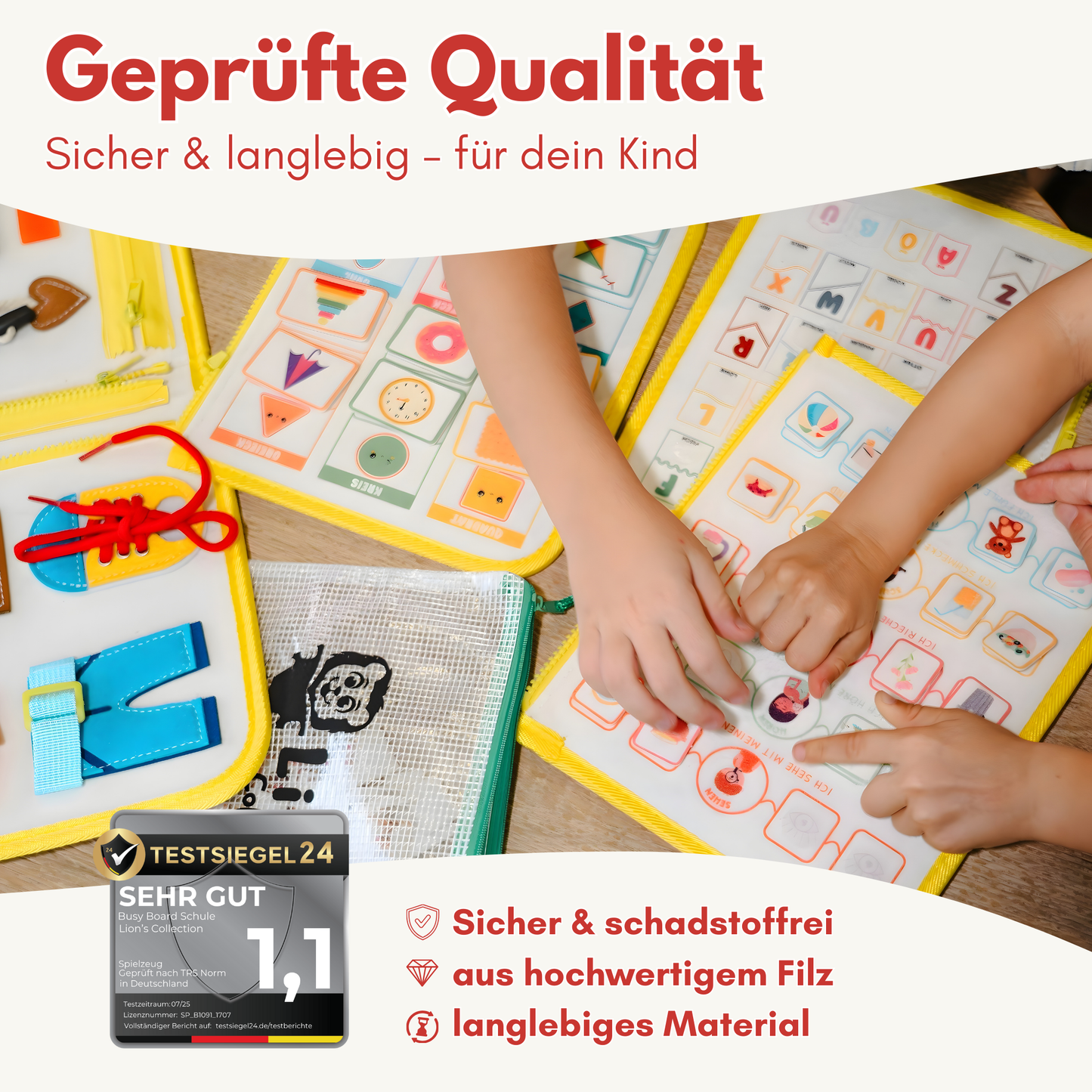 Busy Board Schule | Montessori-Lernspielzeug