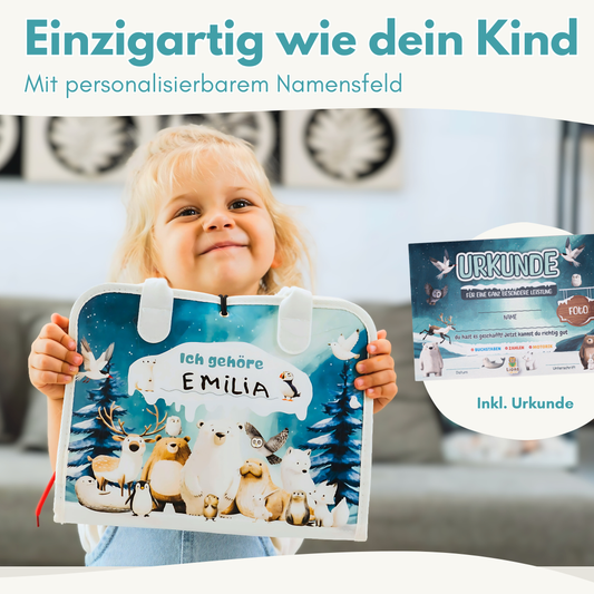 Busy Board Arktis | Montessori-Lernspielzeug