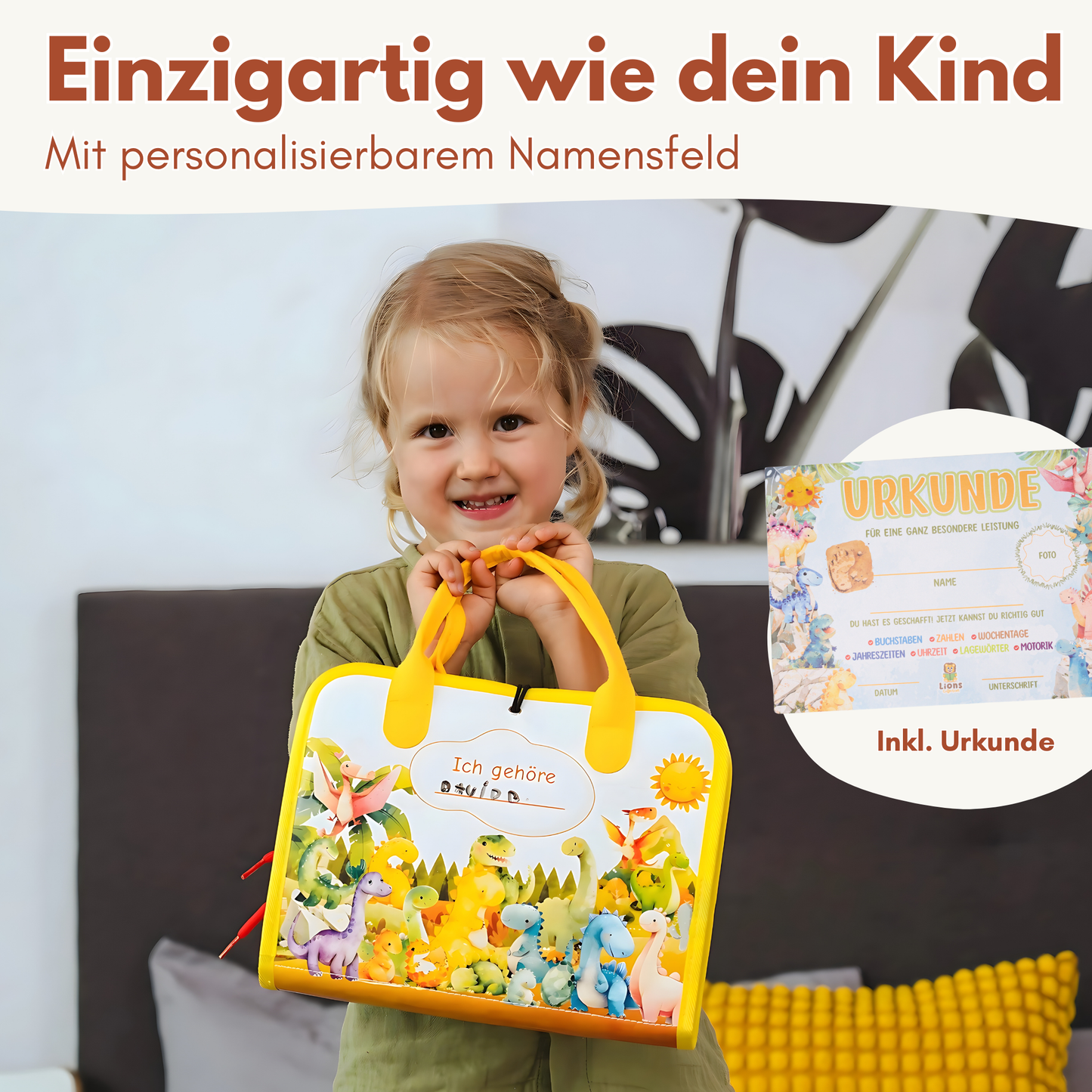 Busy Board Dino | Montessori-Lernspielzeug